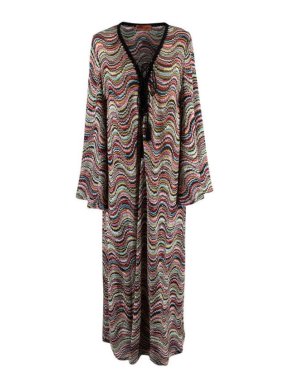 Missoni Multicoloured  Metallic Wavy Knit Coverup Dress