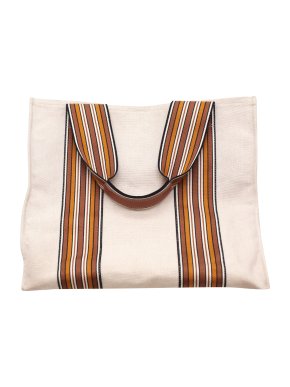 Loro Piana The Suitcase Stripe Medium tote