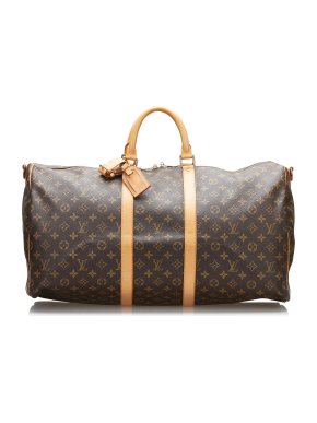 Louis Vuitton Monogram Keepall 55 Bandouliere Duffle Bag