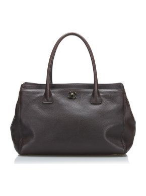 Chanel Brown Caviar CC Cerf Tote Bag
