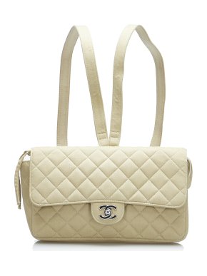Chanel Medium Classic Jersey Double Flap Backpack