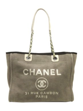 Chanel Small Canvas Deauville Tote