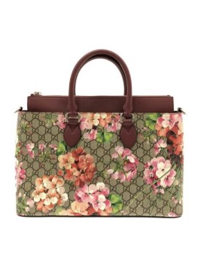 Gucci GG Supreme Blooms Zip Tote