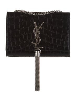 Saint Laurent Small Embossed Kate Tassel Crossbody Bag