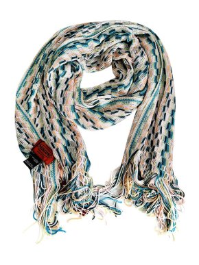 Missoni Multicoloured Chevron Knit Scarf