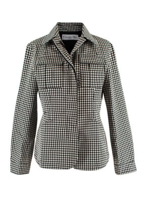 Dior Black & White Houndstooth Jacket