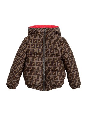 Fendi FF Zucca Reversible Hooded Puffer Jacket