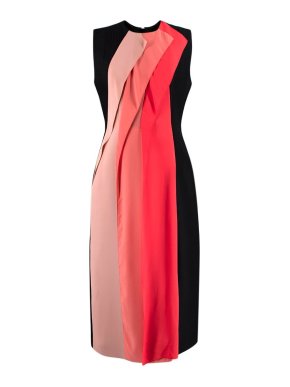 Roksanda Colourblock Pleated Sleeveless Dress