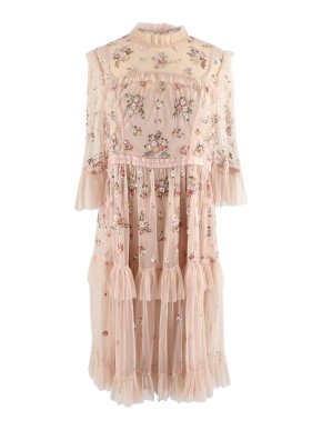 Needle & Thread Blush Embellished Tiered Dress