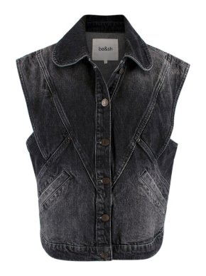Ba&Sh Max Oversize Sleeveless Denim Jacket