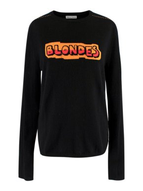 Bella Freud Black Blondes Intarsia Knit Jumper
