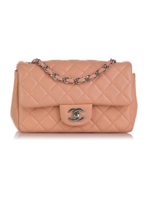 Chanel Lambskin Quilted Mini Rectangular Flap Bag