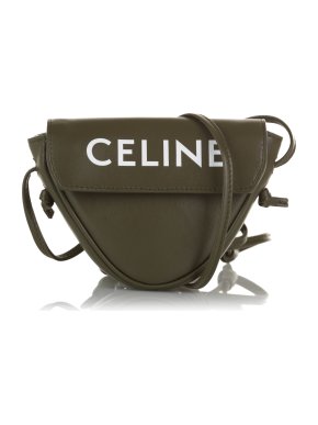 Celine Small Logo Triangle Crossbody Bag