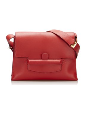 Hermes Red Swift Sac Attelage Shoulder Bag