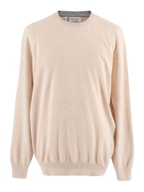 Brunello Cucinelli Beige Cashmere Jumper