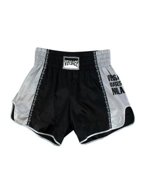 Versace Logo Patch Satin Boxing Shorts