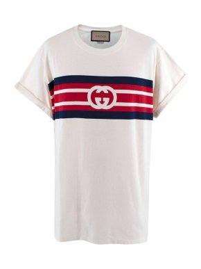 Gucci Interlocking G Stripe Print T-shirt