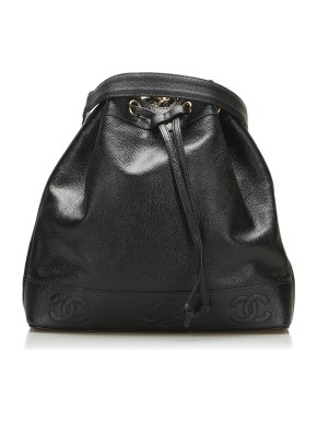 Chanel Vintage Caviar Timeless CC Bucket Bag