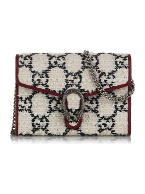 Gucci GG Tweed Dionysus Wallet on Chain