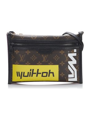 Louis Vuitton Monogram Double Flat Messenger Bag
