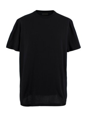 Prada Black Crew-neck Cotton T-shirt
