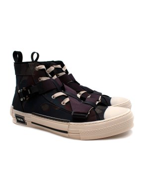 Dior x Peter Doig B23 Camouflage Jacquard High Top Trainers