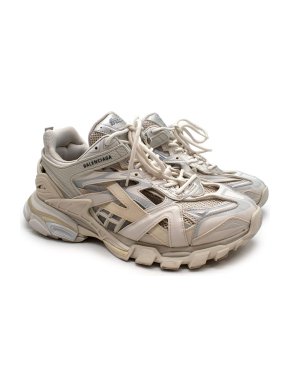 Balenciaga Neutral Tone Track Chunky Sneakers