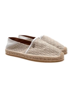 Dior Beige Oblique Canvas & Leather Espadrilles