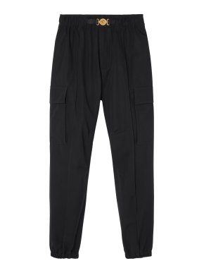 Versace Black Biggie Combat Pants