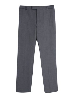 Gucci Grey Linen Blend Tailored Trousers