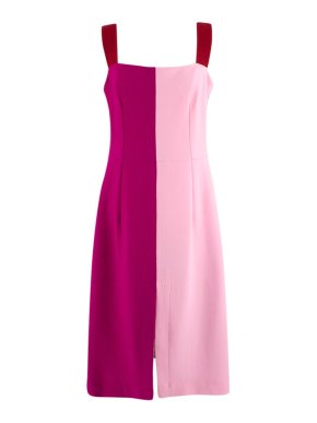 Dolce & Gabbana Pink Colourblock Sleeveless Dress