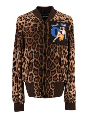 Dolce & Gabbana Leopard-print Lightweight Bomber Jacket