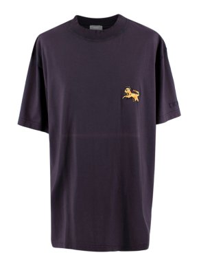 Dior Homme Purple Embroidered T-shirt