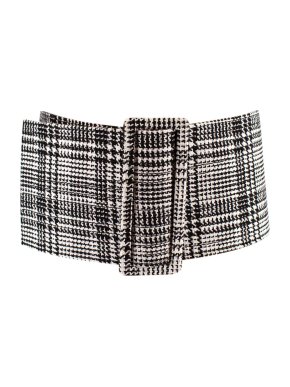 Off White Extra Wide Houndstooth Belt