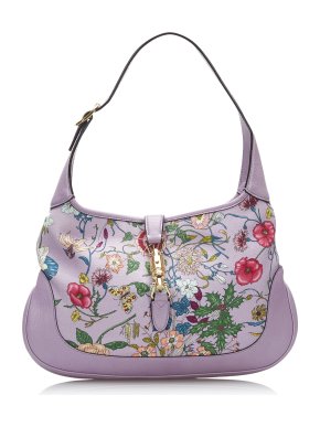Gucci Limited Edition Purple Flora Jackie Hobo Bag
