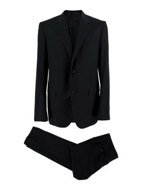 Lanvin Black Tailored Single Breasted Suit