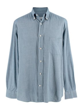 Loro Piana Blue Cotton Shirt