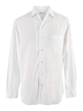 Loro Piana White Cotton Poplin Shirt