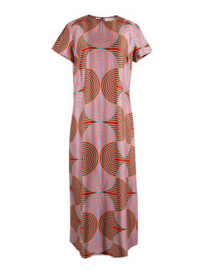 La Double J Swing Silk Maxi Dress