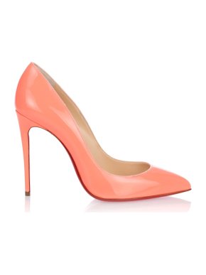 Christian Louboutin Pink Patent Pigalle 100 Pumps