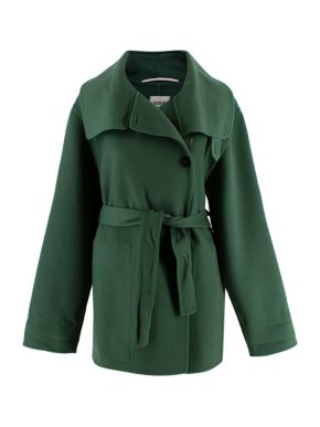 Hermes Green Cashmere Coat