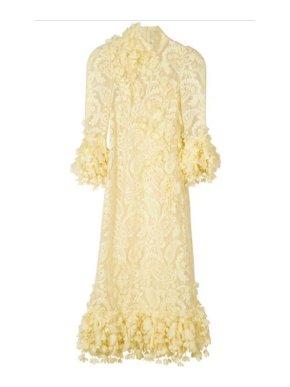 Zimmermann High Tide appliquéd lace midi dress