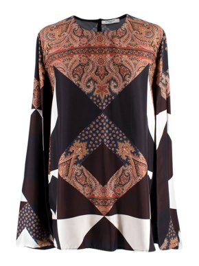 Givenchy Paisley Print Silk Top