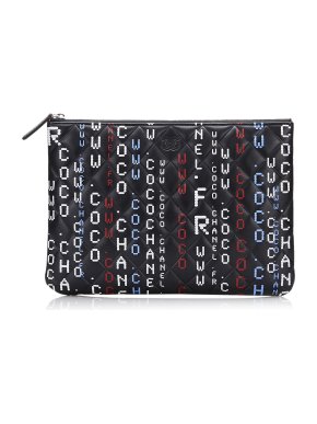 Chanel Data Center O Case Quilted CC Clutch Bag