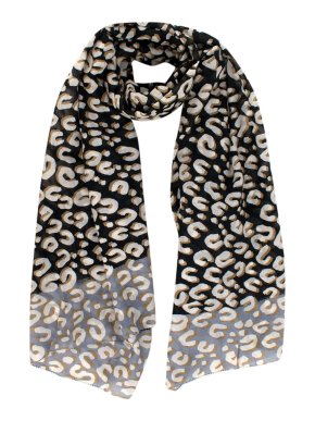 Louis Vuitton x Stephen Sprouse Grey and Black Leopard-print Scarf