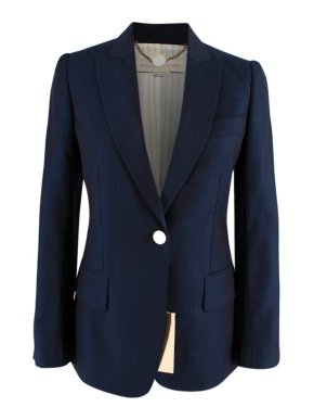 Stella McCartney Navy Wool Single-breasted Blazer