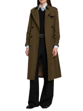 Burberry Khaki The Westminster Long Trench Coat