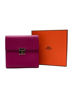 Hermes Purple Flat Wallet