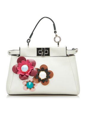 Fendi Micro Flowerland Peekaboo Top Handle Bag