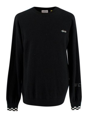Moncler Maglione Tricot Girocollo Black Jumper